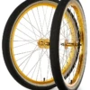 S&M Covid Cruiser 26" Wheelset -Cycle Gear Hub 26.covid .wheelset.goldwgold