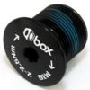 Box Crank 2pc Alloy Spindle Bolt -Cycle Gear Hub Box.alloy .spindlebolt.black
