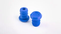 FIT PC BAR ENDS -Cycle Gear Hub GRIP PLUG BLU LRG