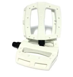 MERRITT P1 PC PEDALS -Cycle Gear Hub Merritt.P1.Pedal .white
