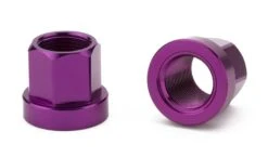 MISSION AXLE NUTS -Cycle Gear Hub Mission.Axle .Nut .14mm.purple
