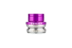 Odyssey Integrated Pro Headset 22 Odyssey Integrated Pro Headset -Cycle Gear Hub ODSY Pro Headset Ano Purple Front Web