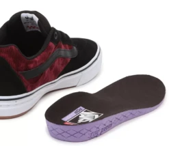 Vans Kyle Walker Pro Shoes ( Black / White / Corduroy Red ) -Cycle Gear Hub VANS.KYLE .WALKER.BLACK .CORDUROY.BLACK .RED .5
