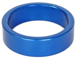 ALBE'S ALUMINUM HEADSET SPACERS -Cycle Gear Hub alloy.headset.spacer.blue