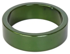 ALBE'S ALUMINUM HEADSET SPACERS -Cycle Gear Hub alloy.headset.spacer.green