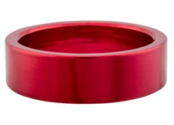 ALBE'S ALUMINUM HEADSET SPACERS -Cycle Gear Hub alloy.headset.spacer.red