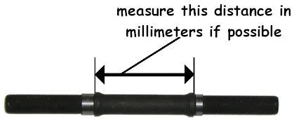 14MM REPLACEMENT AXLES 3 14MM REPLACEMENT AXLES