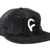 Cult Corduroy "C" Cap -Cycle Gear Hub cult.corduroy.c.hat .black