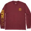 Kink Branded Long Sleeve Shirt -Cycle Gear Hub kink.branded.long .sleeve.shirt .maroon