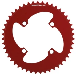MCS 4-Bolt Chainring -Cycle Gear Hub mcs.chainring.4bolt.red