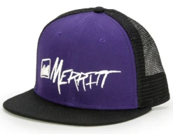 Merritt Billy Bob Trucker Hat -Cycle Gear Hub merritt.billy .bob .trucker.hat .purple.black