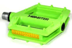 REDLINE MONSTER NYLON PEDALS -Cycle Gear Hub monster.pc .grn 34405.1561148291.1280.1280