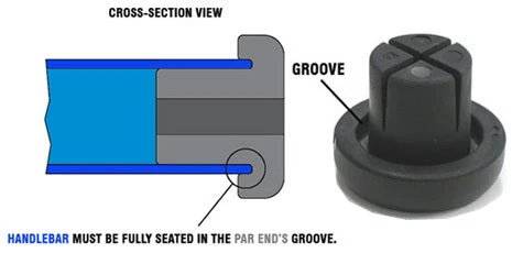 ODYSSEY "PAR END" BAR ENDS 4 ODYSSEY "PAR END" BAR ENDS - Image 2