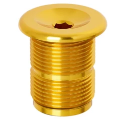 S&M FORK BOLT M24 COMPRESSION CAP -Cycle Gear Hub s m.forkbolt.gold .m24