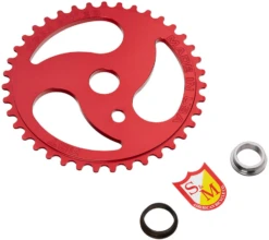 S&M Chain Saw Sprocket -Cycle Gear Hub sandm.chainsaw.sprocket.red