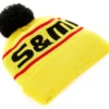 S&M Factory Pom Beanie -Cycle Gear Hub sandm.factory.pom .beanie.yel .2