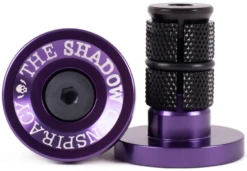 SHADOW CONSPIRACY DEADBOLT BAR ENDS -Cycle Gear Hub shadow.deadbolt.bar .ends .skeletor.purple