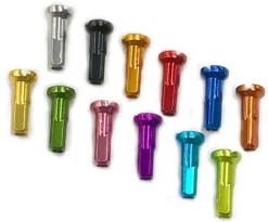 USA BRAND TITANIUM SPOKE FOR 26" WHEELS (GREEN) -Cycle Gear Hub spoke.nipple. dd889b25 4a41 4689 a3d3 f11e3c6f02ef